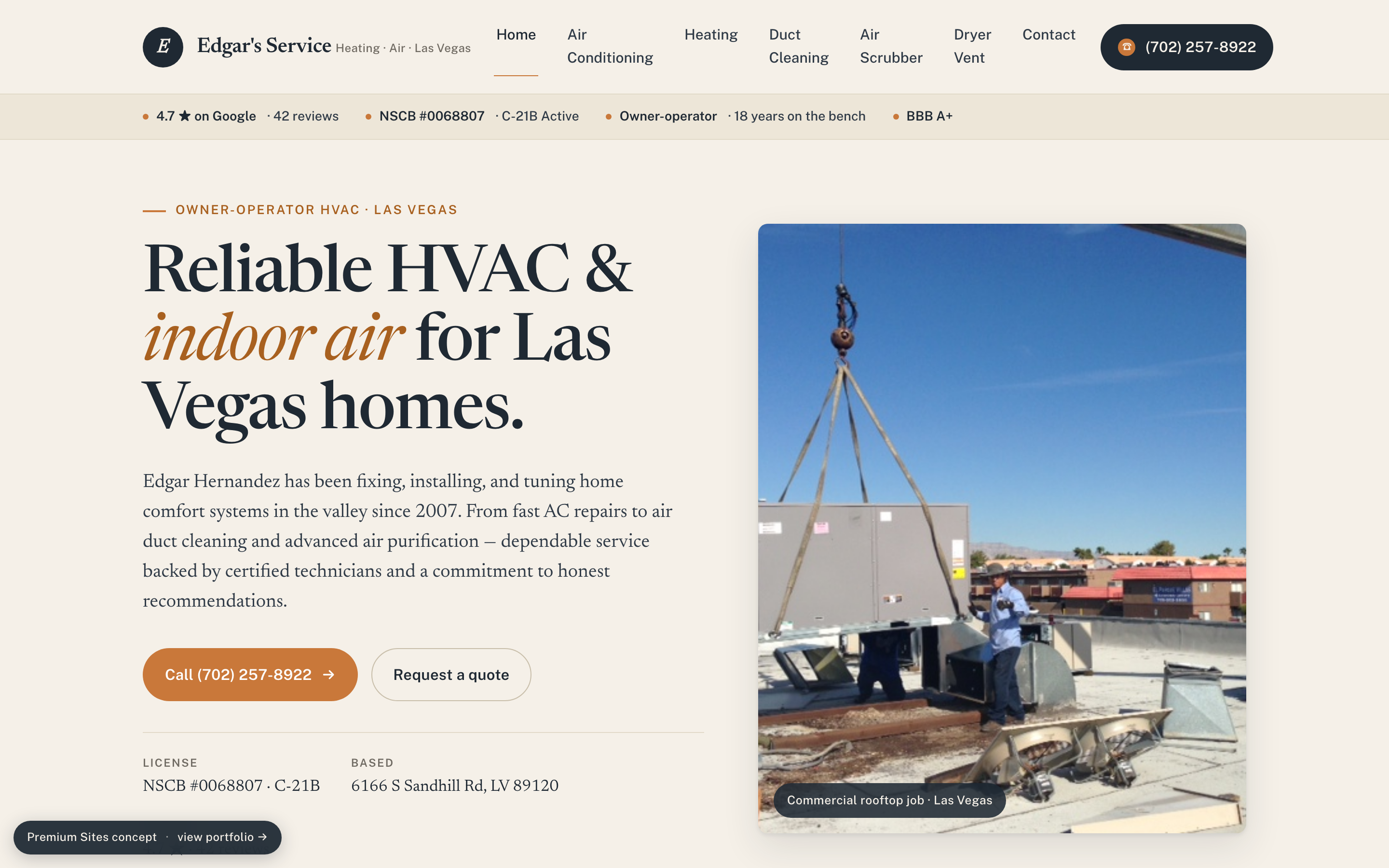 Edgar's Service — Workshop