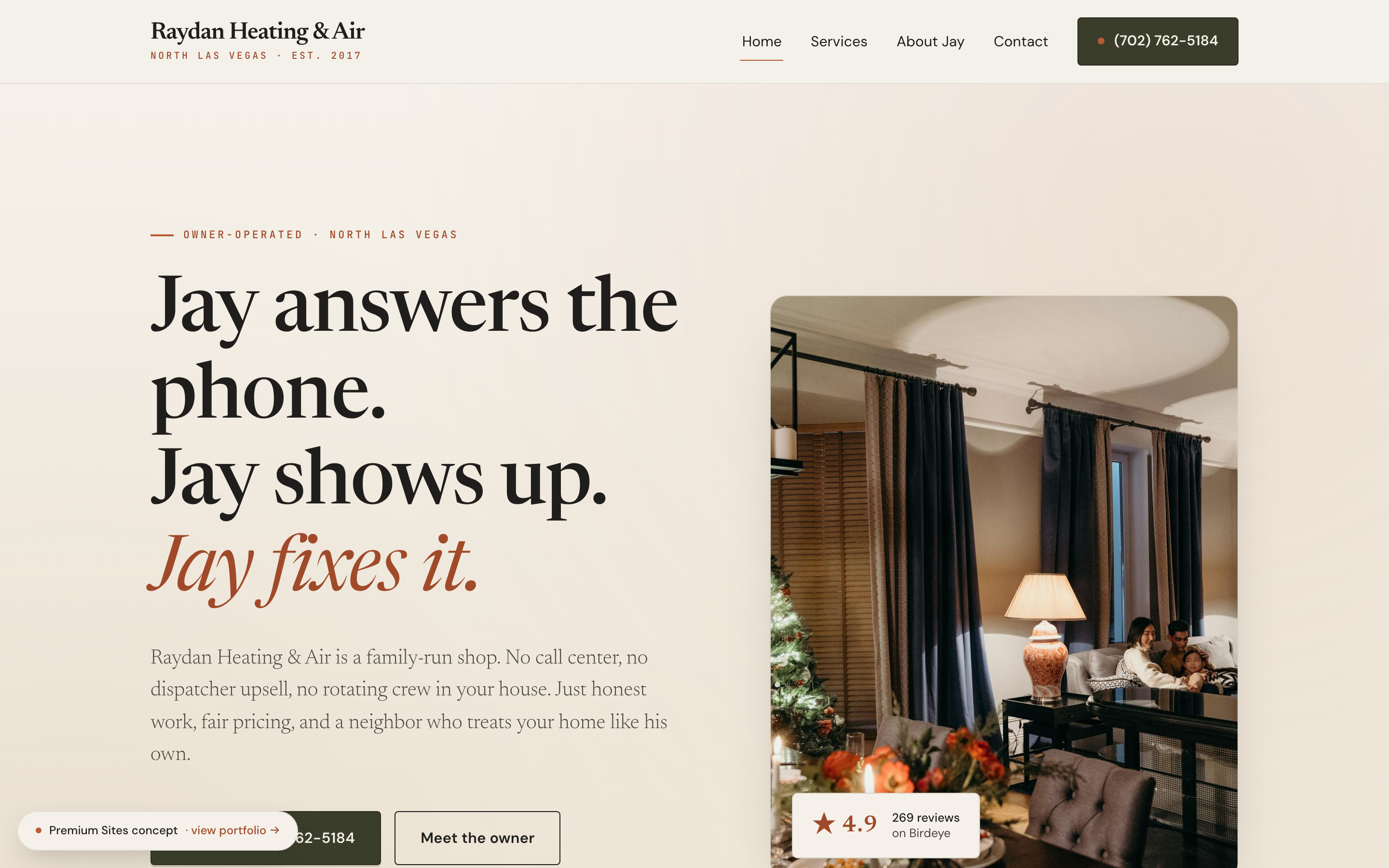 Raydan Heating & Air — Owner-operator