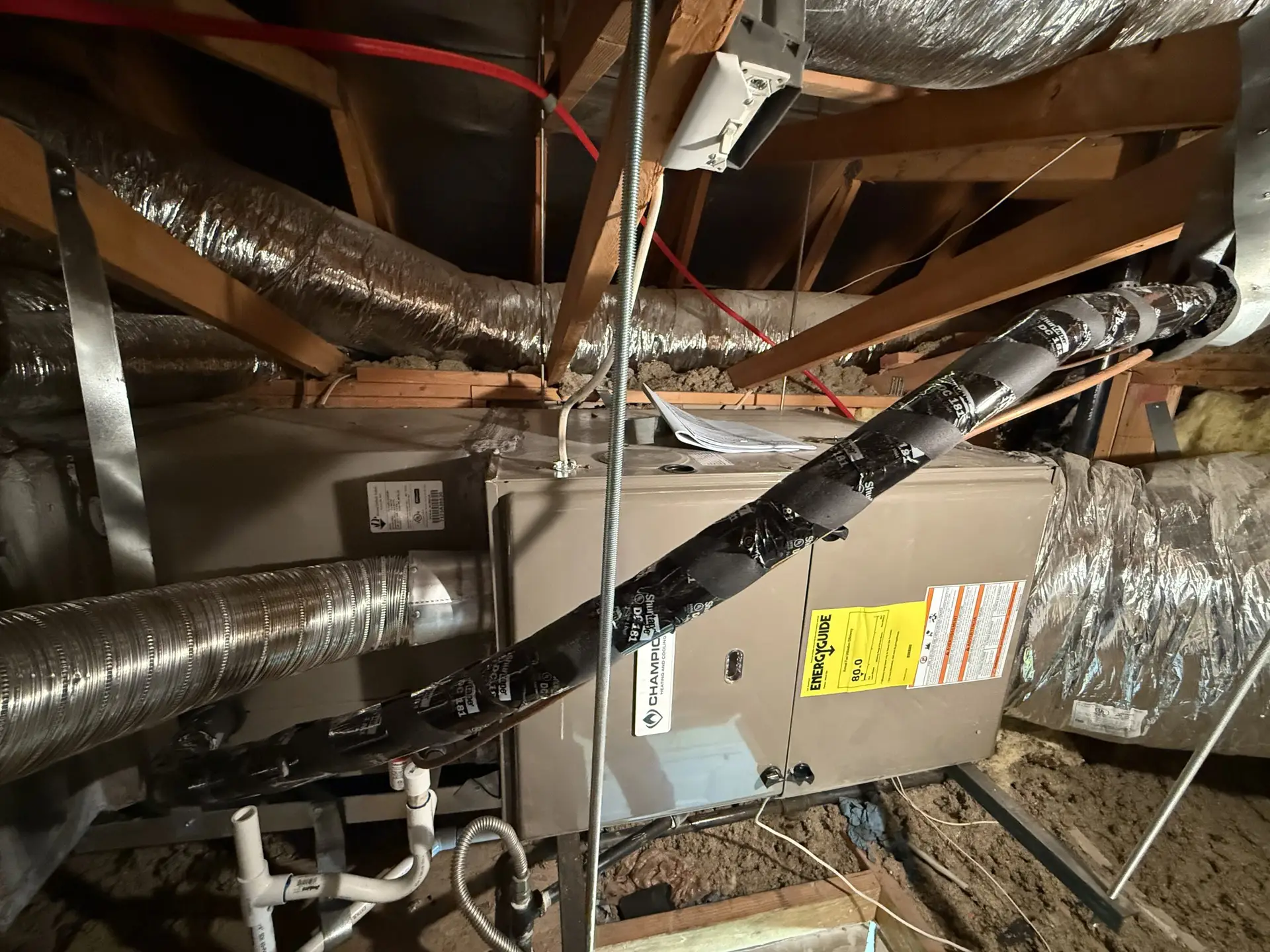 Furnace and air handler equipment swap by Edgar's Service in Las Vegas