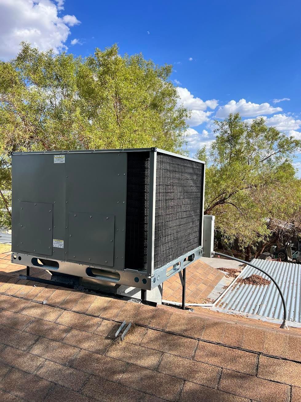 Stainless condenser unit — Lin-Air install